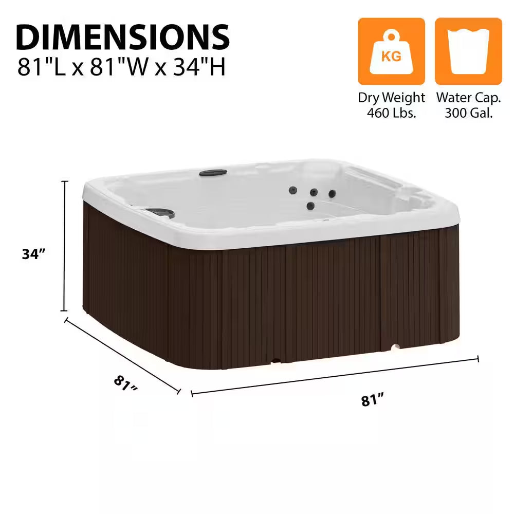 LS450DX 7-Person 22-Jet 110V Plug and Play Spa with Waterfall