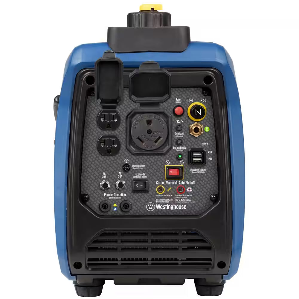 2,550 Watt Dual Fuel Gas and Propane Powered Portable Inverter Generator with Recoil Start