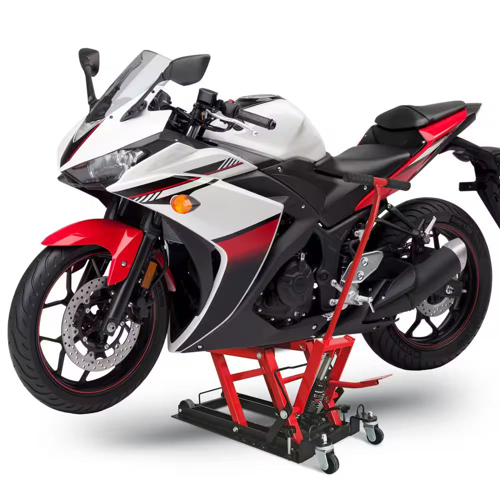 Hydraulic Motorcycle 1500 Lbs. ATV and Motorcycle Jack with Foot-Operated Lift