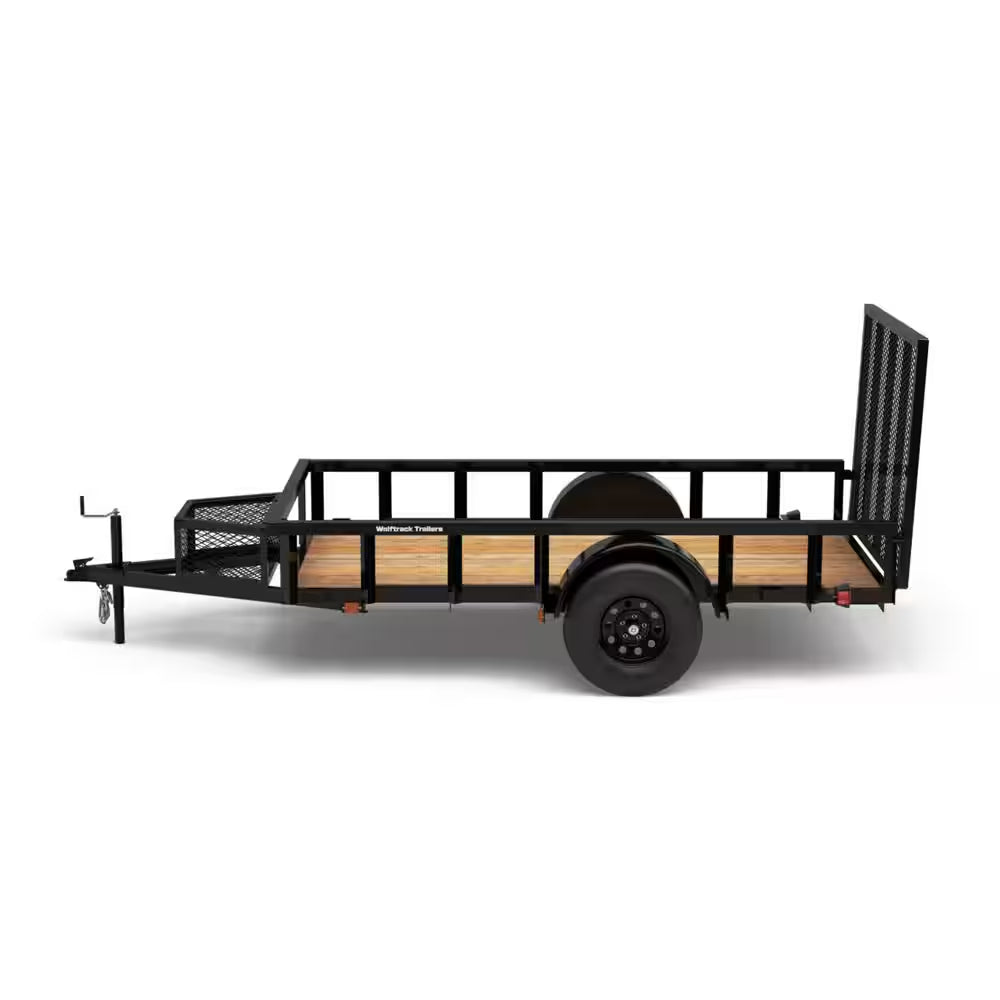5.5 Ft. X 10 Ft. Utility Trailer, Wood Floor, 2076 Lb. Payload Capacity