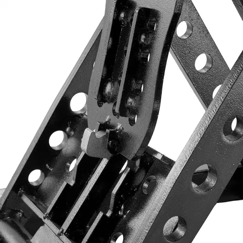 Car Lift, 25. 6 In. Max. Height, 5,000Lbs. Capacity Portable Car Lift, Extended-Length Plates, Heavy-Duty Carbon Steel