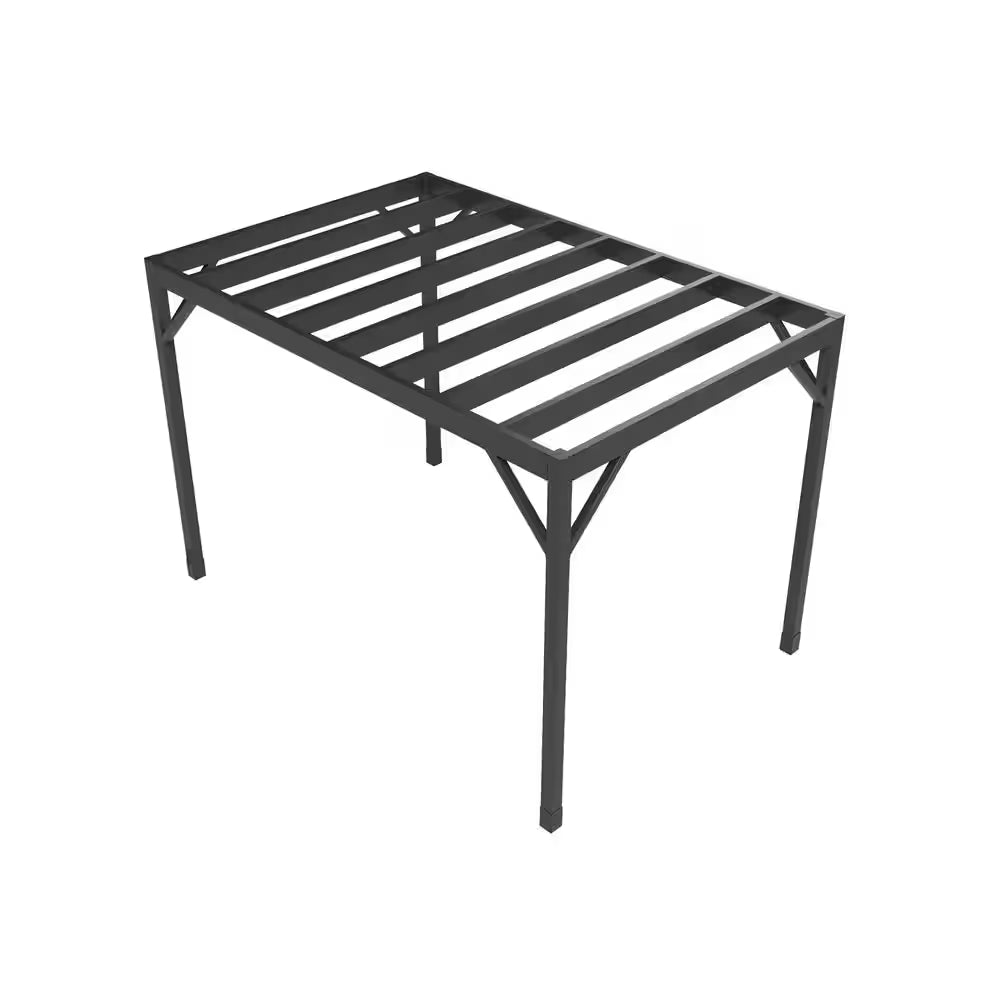 Evolution 8 Ft. X 12 Ft. Black Modern Heavy Duty Steel Pergola Kit