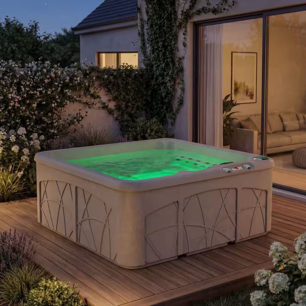 LS350DX 5-Person 28-Jet 110V Plug and Play Spa with Ozonator