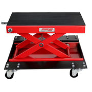 Wide Motorcycle Scissor Jack with Dolly - 1100 Lbs.
