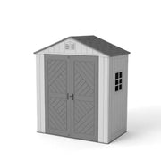 20 Sq. 6 X 4 Ft. Outdoor Resin Storage Shed, Weatherproof Durable Tool Shed, Lockable with Floor and Window