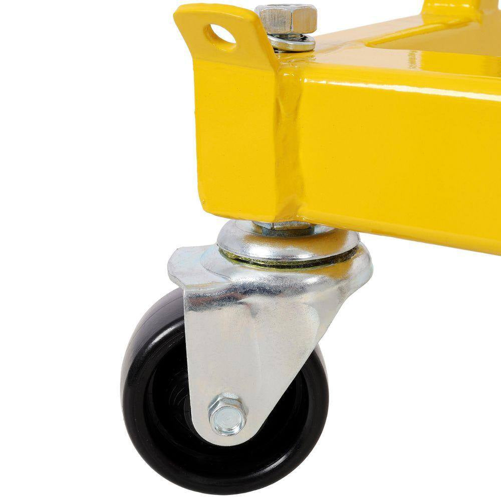 1500 Lbs. ATV Motorcycle Engine Cradle Dolly, Yellow