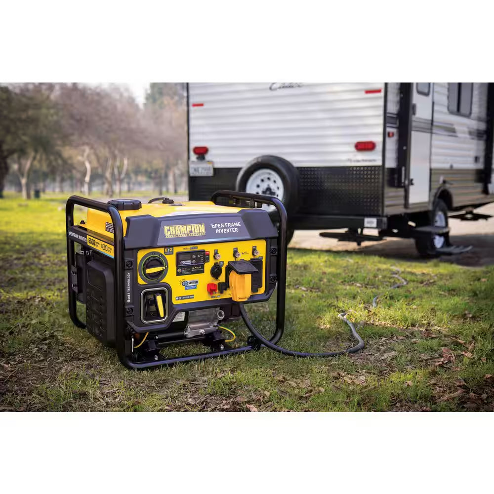 5500/4000-Watt Recoil Start Gas Open Frame Inverter Generator, Free 3-Year Warranty for RV and Home (CARB)