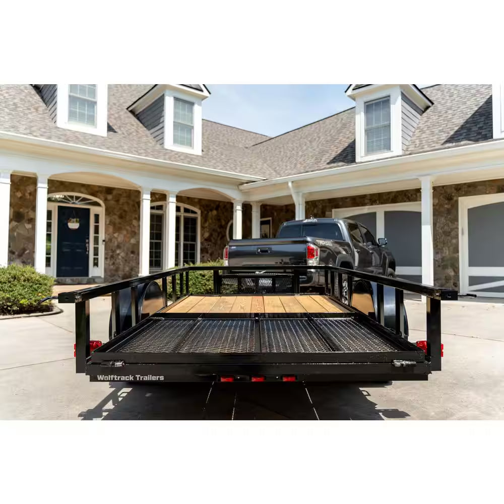 5.5 Ft. X 10 Ft. Utility Trailer, Wood Floor, 2076 Lb. Payload Capacity