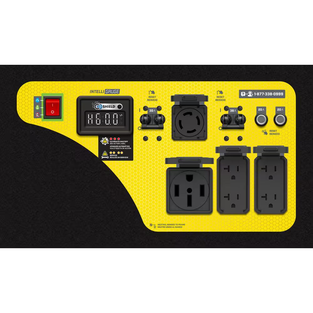 11,500/9200-Watt Electric Start Gas Portable Generator with Free 3-Year Warranty for Home Backup and Storm Prep