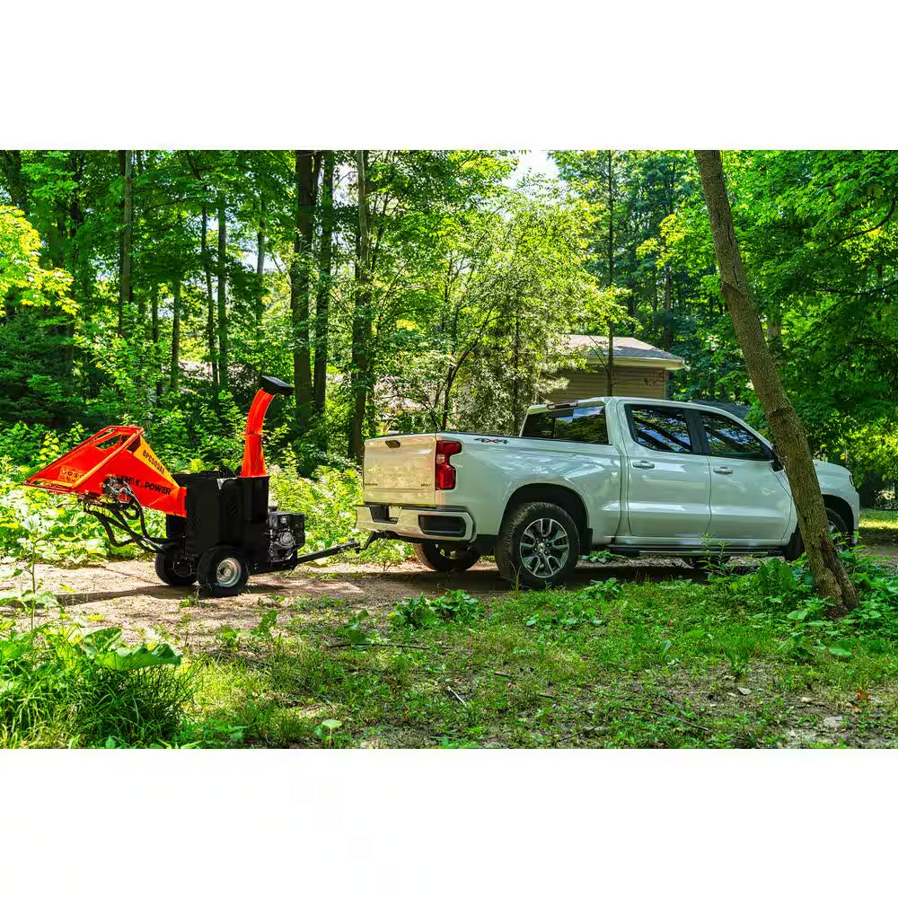 5 In. 14 HP Gas Powered Kohler Engine Chipper Shredder with Electric Start, Auto-Feed, and DOT Road Legal Tires