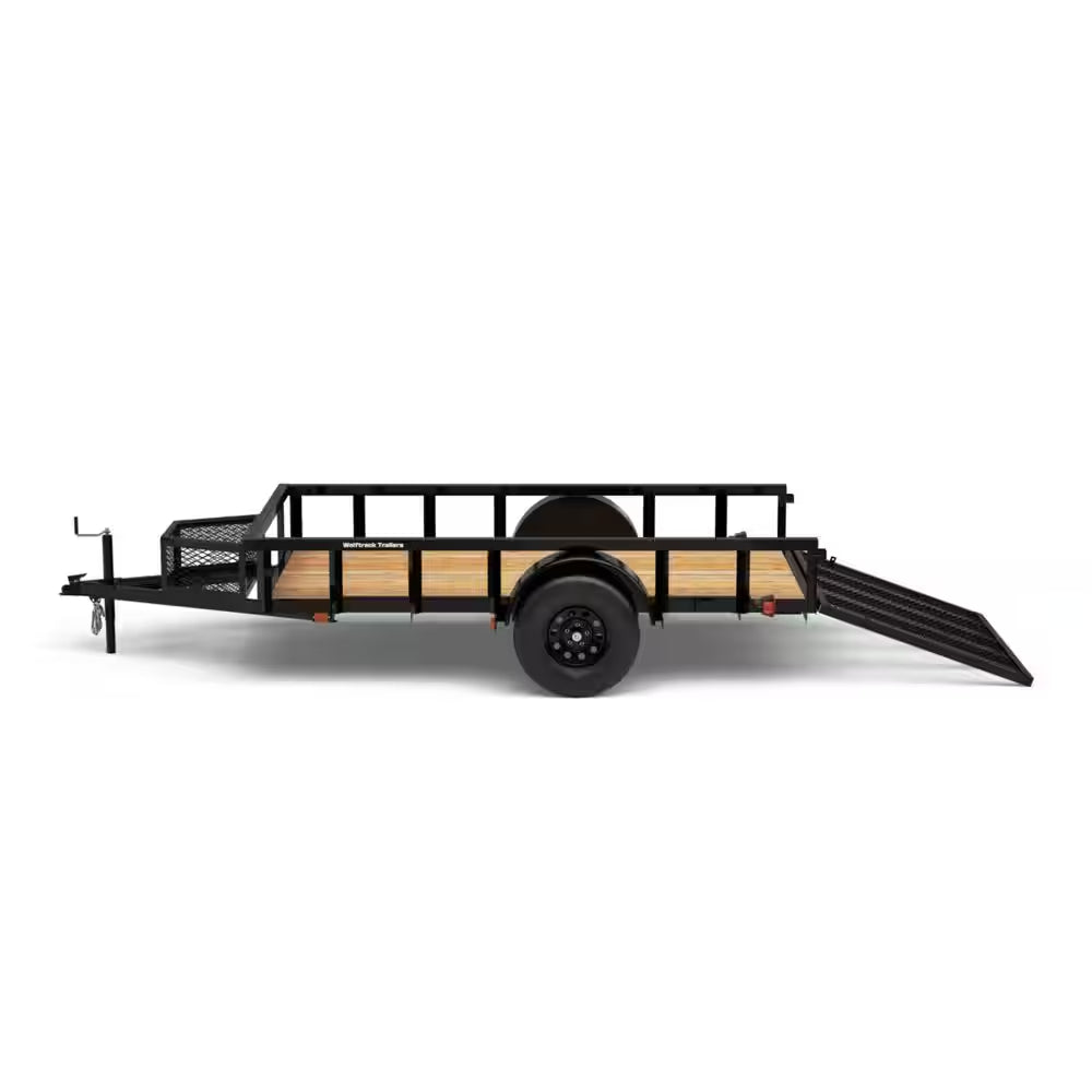 5.5 Ft. X 10 Ft. Utility Trailer, Wood Floor, 2076 Lb. Payload Capacity