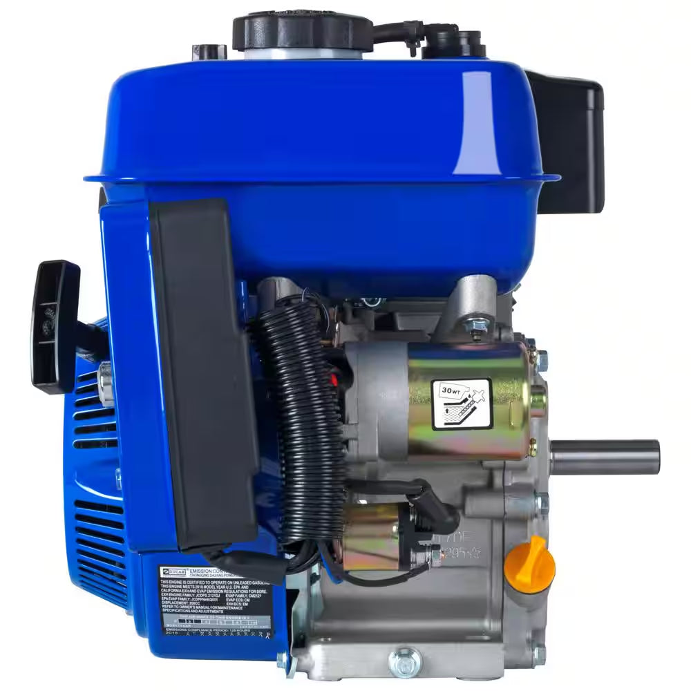 208Cc 3/4 In. Gasoline Multi-Purpose Horizontal Key Shaft Recoil/Electric Start Portable Engine 50-State