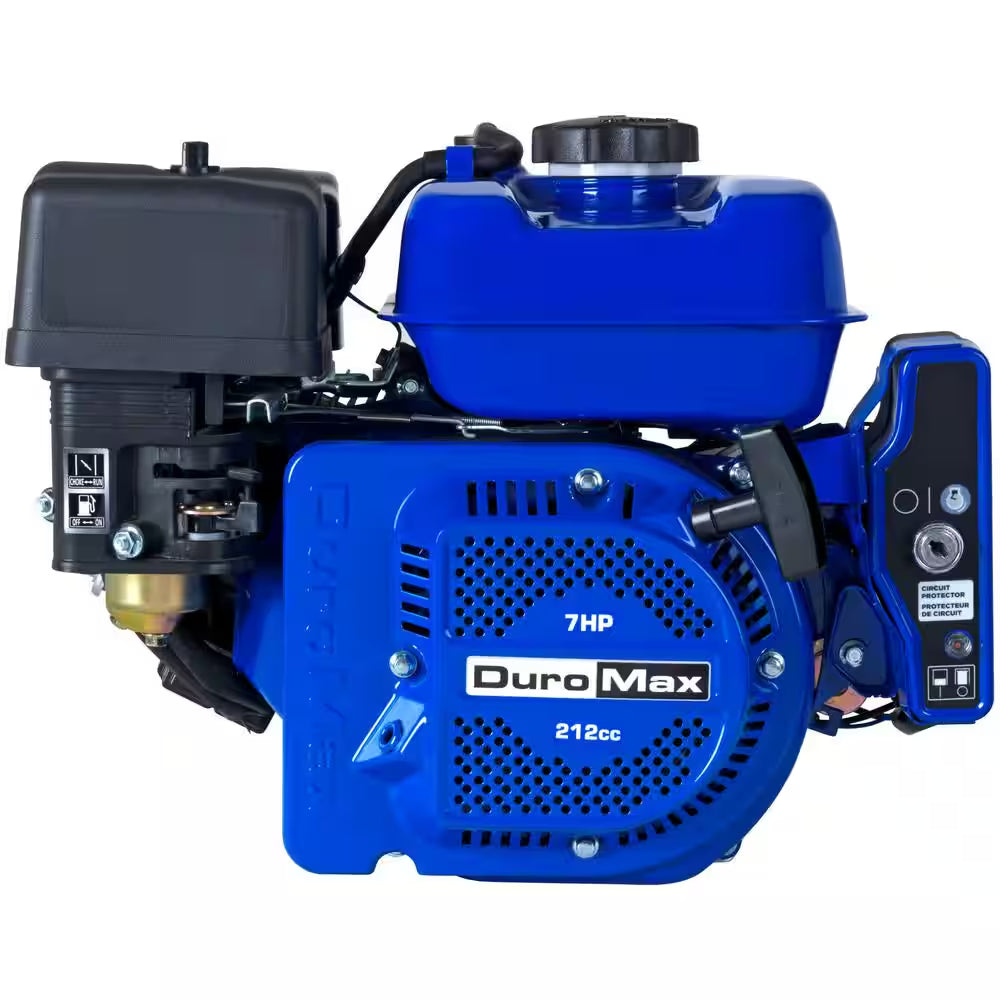 208Cc 3/4 In. Gasoline Multi-Purpose Horizontal Key Shaft Recoil/Electric Start Portable Engine 50-State