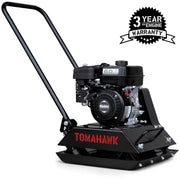 6 HP 3000 Lbs. 21 In. X 17 In. Gas Powered Vibratory Plate Compactor Tamper for Gravel Soil Compaction, 3 Year Warranty
