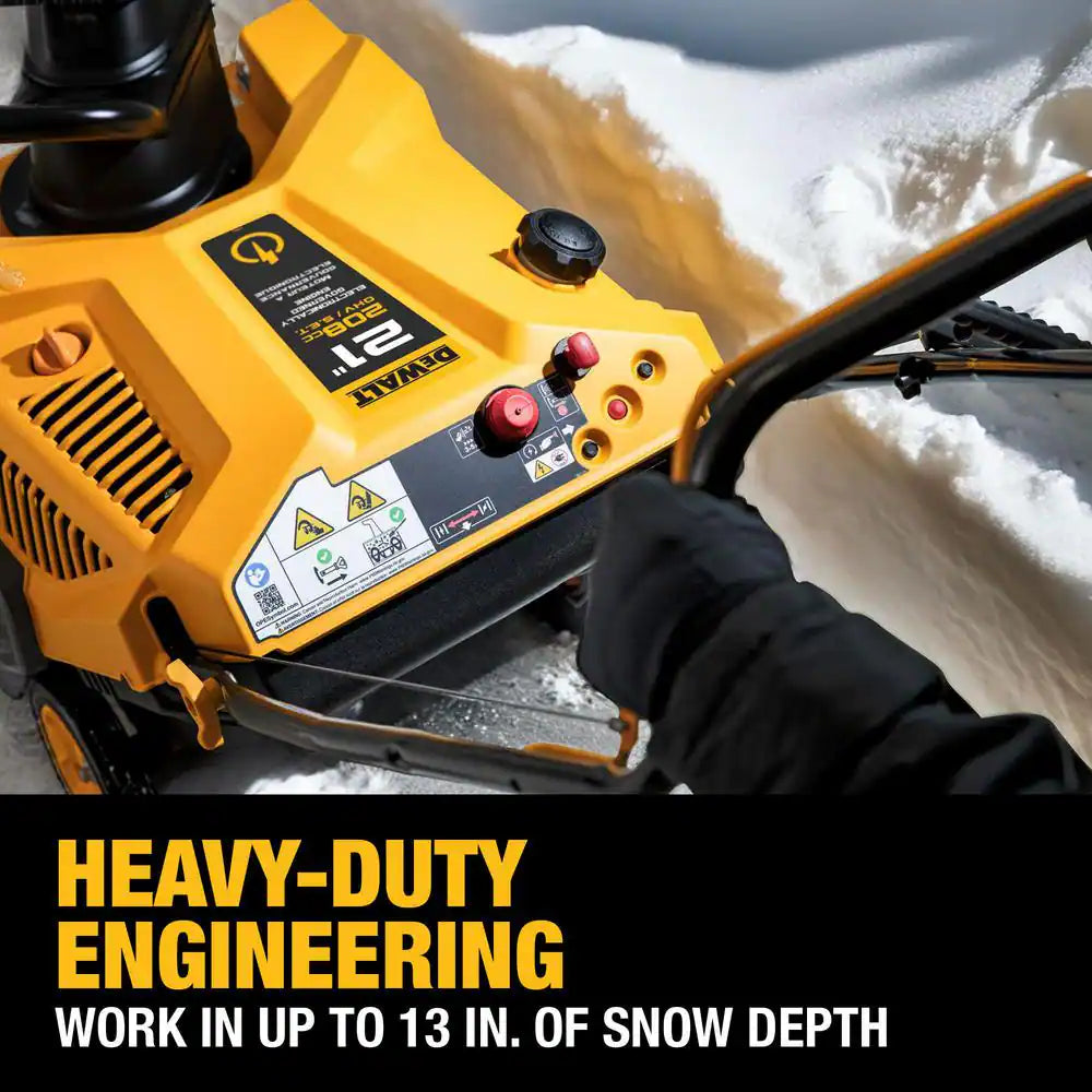 21 In. 208 Cc E-Gov Electric Start Gas Single-Stage Snow Blower