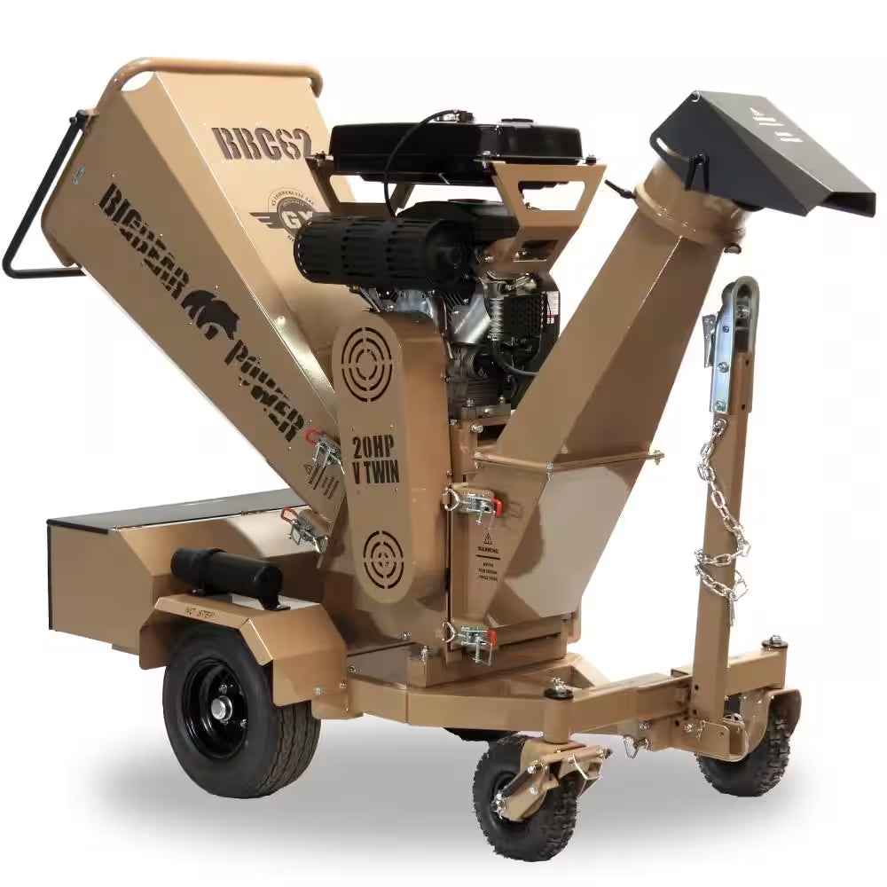 Tornadic 6 In. 20 HP V-Twin Engine, Gas Powered Commercial Chipper Shredder, Self Feeding, Electric Start