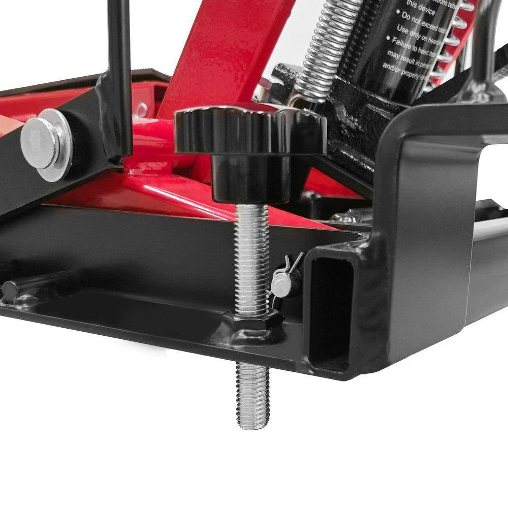 1500 Lbs. Capacity, Hydraulic Motorcycle Lift Jack, ATV Scissor Lift Jack Portable Motorcycle Lift Table with 4 Casters