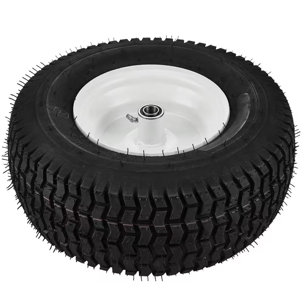 Lawn Mower Tires with Rim 16 X 6.5-8 In. Tubeless 2-Pack with 16 Adapters