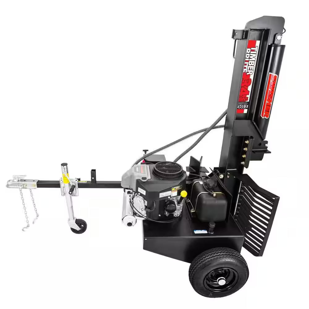 34-Ton 603 Cc 14.5 HP Electric Start Timber Brute Commercial Grade Gas Powered Log Splitter