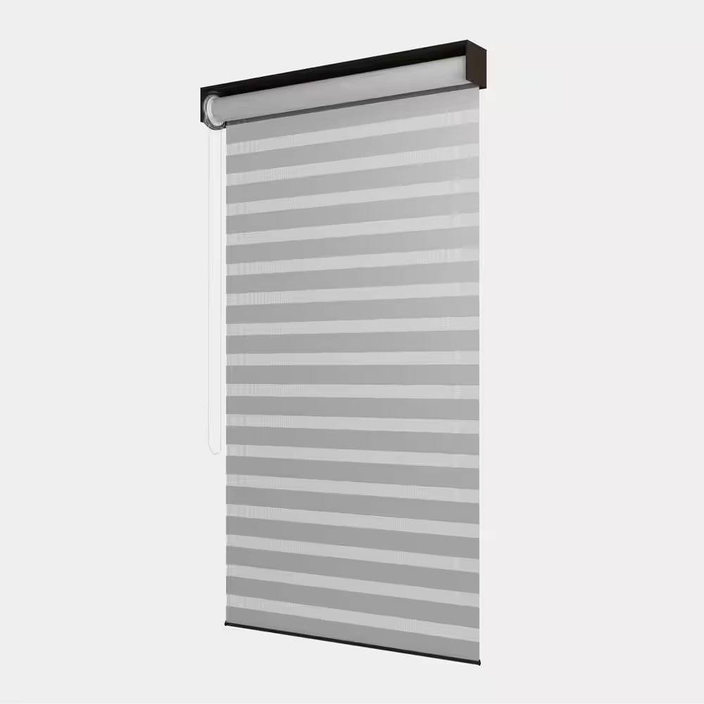 14 Ft. Individual Adjustable Sunshade Privacy Roller Blinds for Bronze Aluminum Louvered Pergola 1-Side Wall