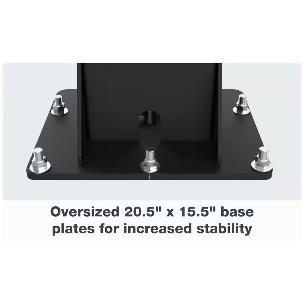AL10C 10,000 Lb. Bi-Symmetric Clearfloor 2-Post Car Lift with Direct-Drive Hydraulic System, 220V 1-Phase