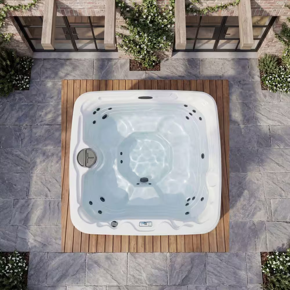 LS450DX 7-Person 22-Jet 110V Plug and Play Spa with Waterfall