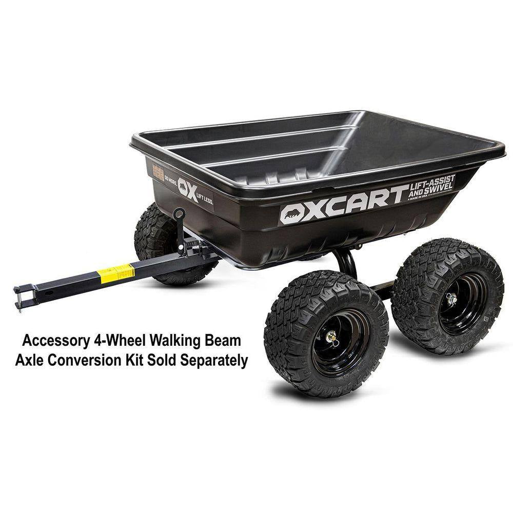 PRO-ATV Stockman 15 Cu. Ft. to 17 Cu. Ft. Lift-Assist and Swivel Dump Cart W Run-Flat ZTR MAG Tires