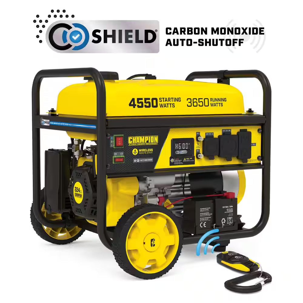 6500/5250-Watt Remote Start Gas, Propane, Natural Gas Tri Fuel Inverter Generator, Free 3-Year Warranty, for RV and Home