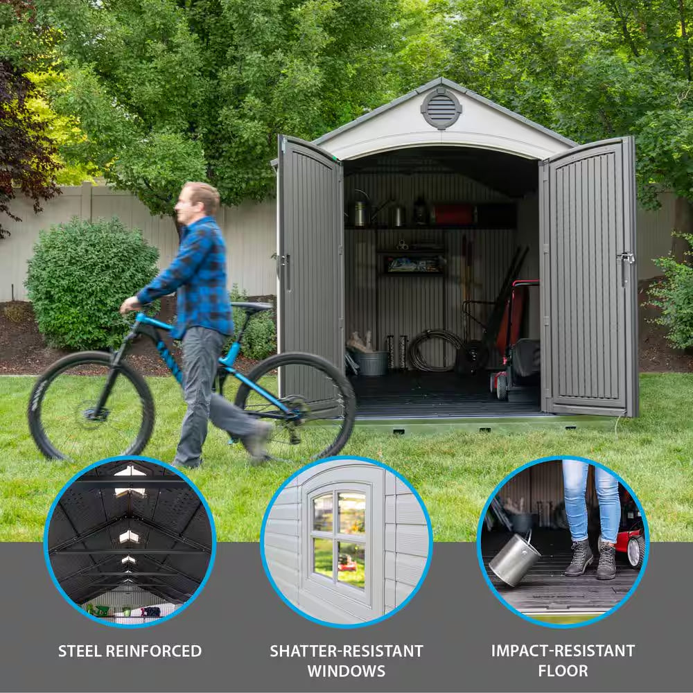 8 Ft. X 15 Ft. Resin Storage Shed