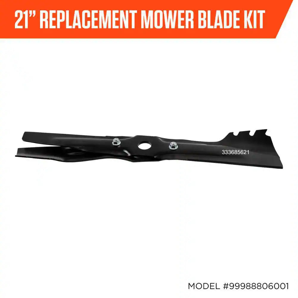 21 In. 190 Cc Briggs and Stratton Gas 3-In-1 Twin Blade RWD Self-Propelled Lawn Mower with Single Lever Deck Adjustment