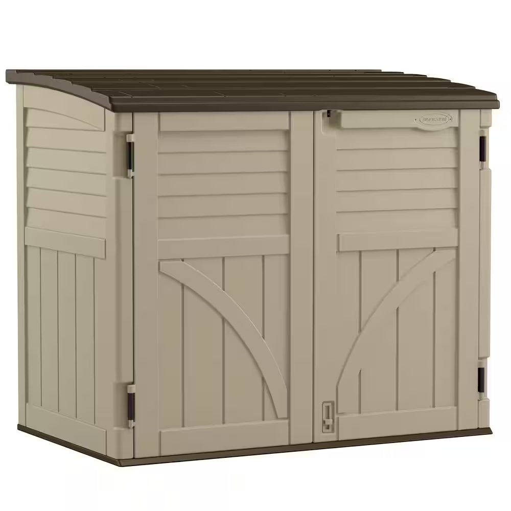2 Ft. 8 In. X 4 Ft. 5 In. X 3 Ft. 9.5 In. Resin Horizontal Storage Shed