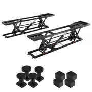 Car Lift, 7,000 Lbs. Capacity Portable Car Lift, with Extended-Length Plates, 26. 8 In. Max. Height, Heavy-Duty Steel