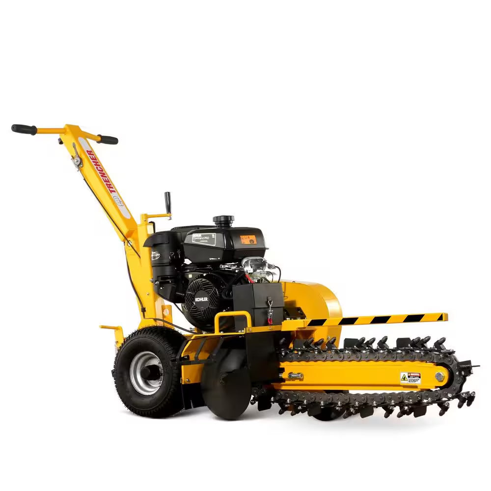 24 In. 14 HP 429 Cc Gas Powered Trencher with KOHLER Engine and Electric Start