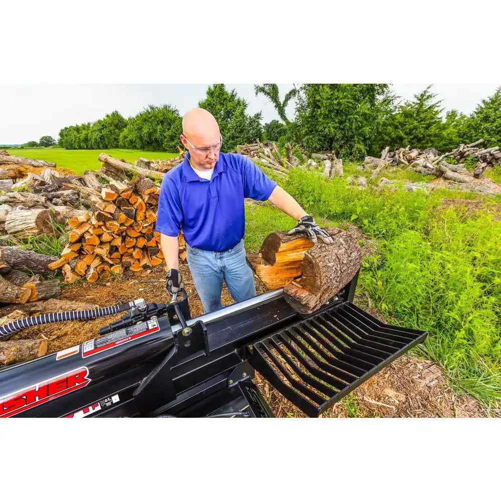 34-Ton 603 Cc 14.5 HP Electric Start Timber Brute Commercial Grade Gas Powered Log Splitter