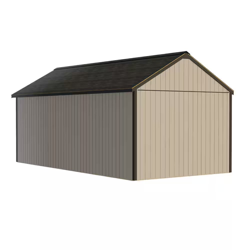 Shedquarters 12 Ft. X 20 Ft. Wood Shed Kit with Sliding Doors and Fortressfloor (240 Sq. Ft.)