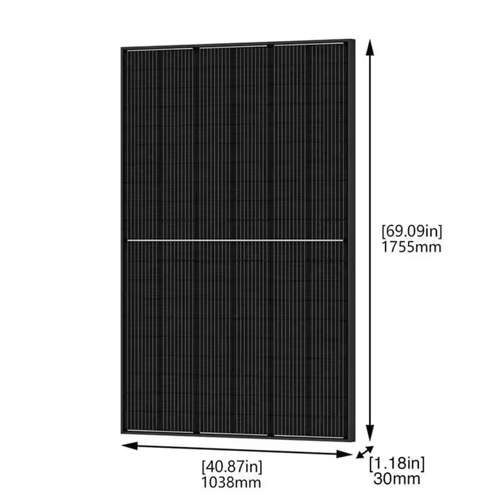 220W Output Push-Button Start 3072Wh Expansion Battery L3600 Solar Generator Power Pod with 2-Piece 440W Solar Panels