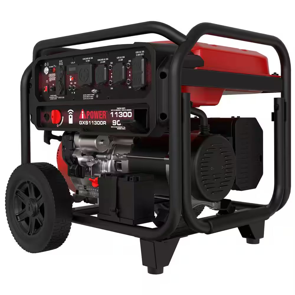 9000-Watt Remote Start Gas Powered Portable Generator with 459Cc OHV Engine and CO Sensor Shutdown