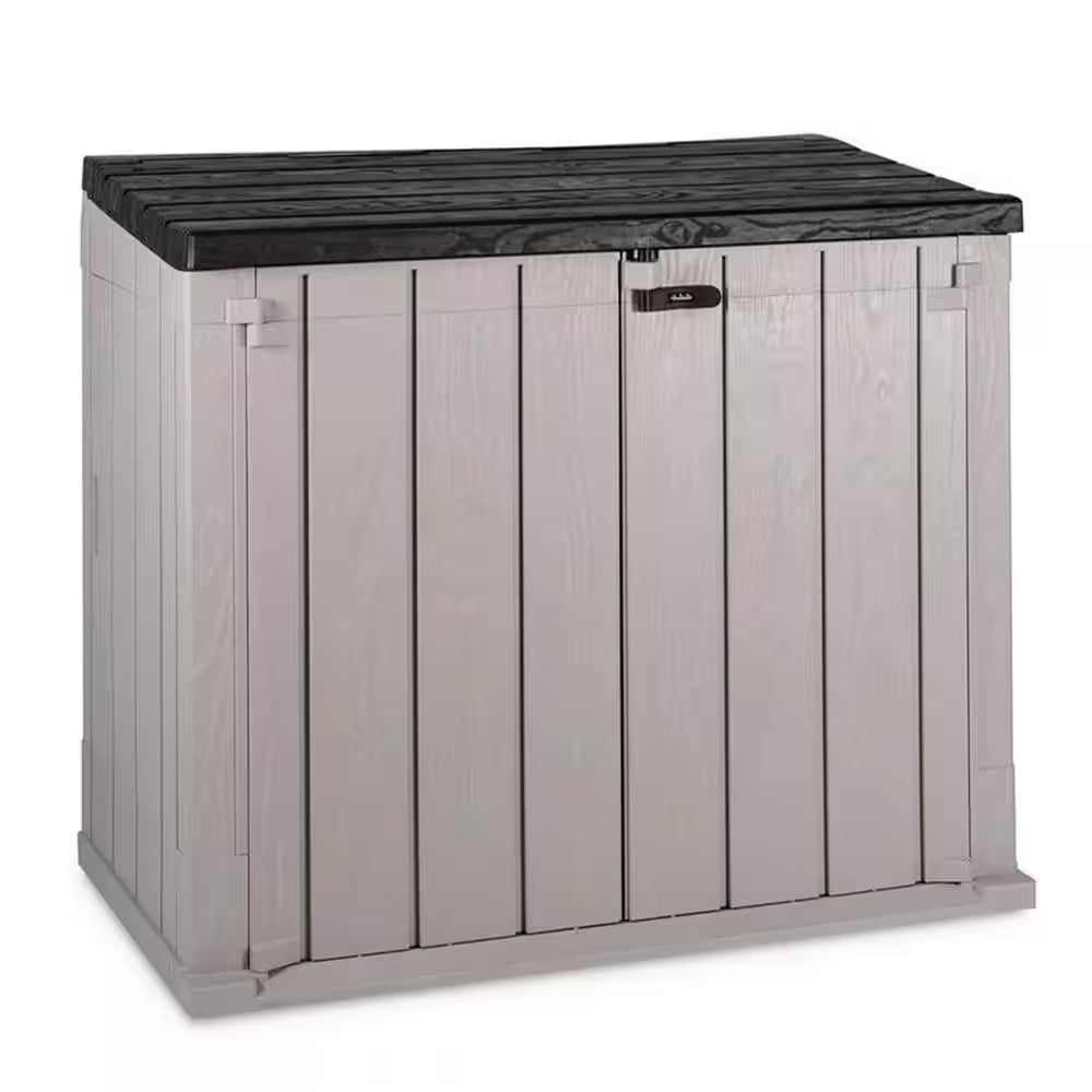 Stora Way plus XL 44 Cu. Ft. Taupe Grey/Anthracite All Weather Storage Shed