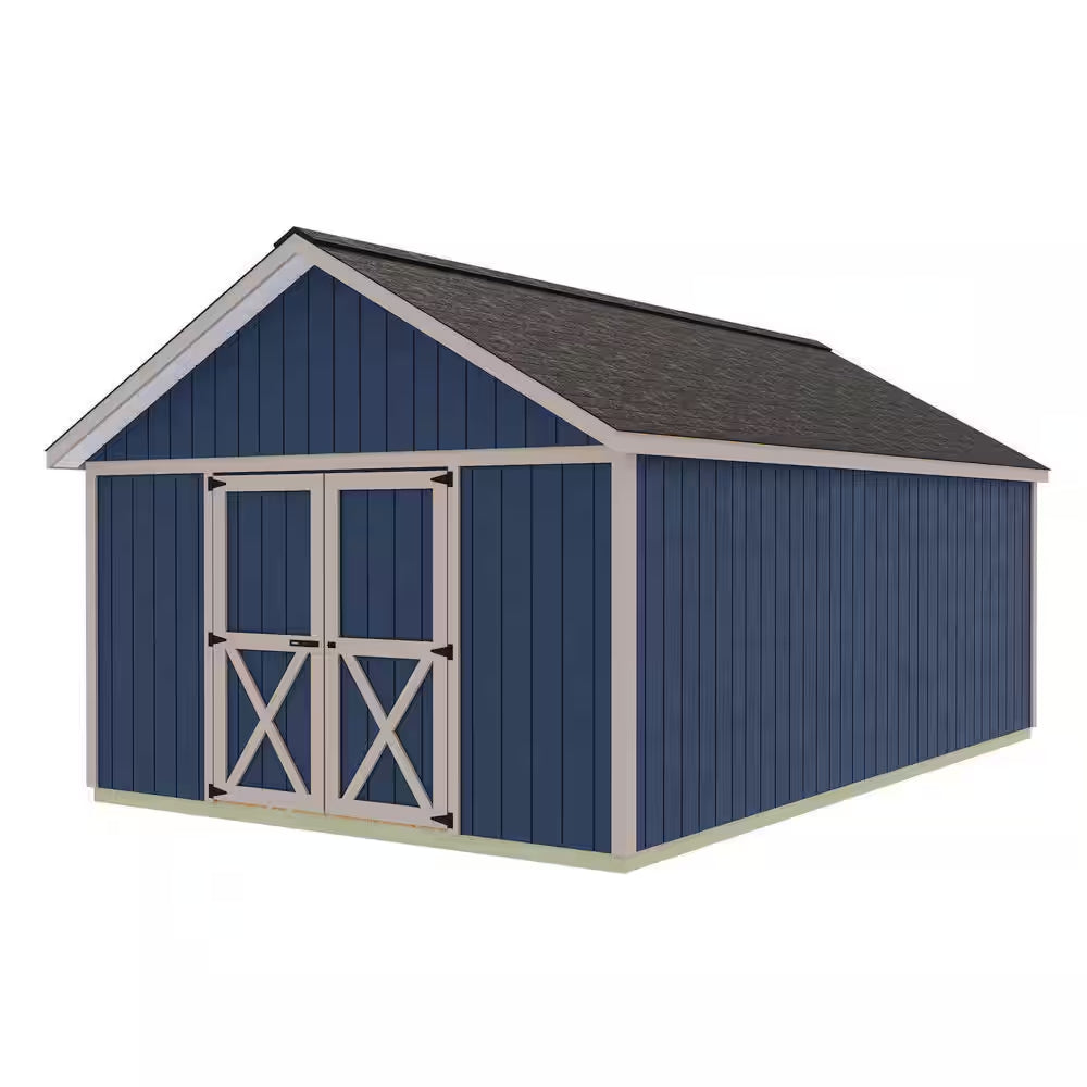 Shedquarters 12 Ft. X 20 Ft. Wood Storage Shed Kit Featuring Tons of Space and Fortressfloor (240 Sq. Ft.)