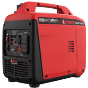 1500-Watt Recoil Start Gasoline Powered Ultra-Light Inverter Generator with 60Cc OHV Engine and CO Sensor Shutdown