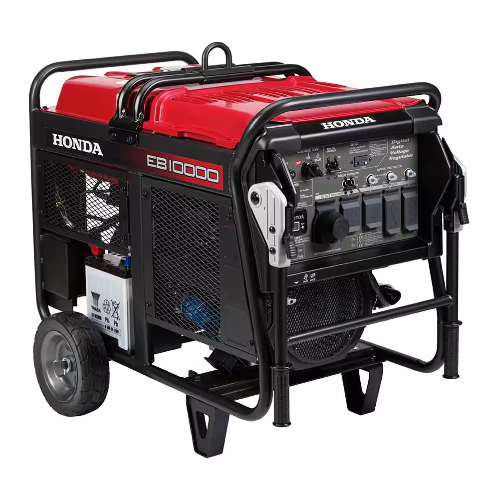 10,000/9,000-Watt Electric/Manual Start Gasoline Powered Industrial Portable Generator with CO-MINDER for Jobsite & Home