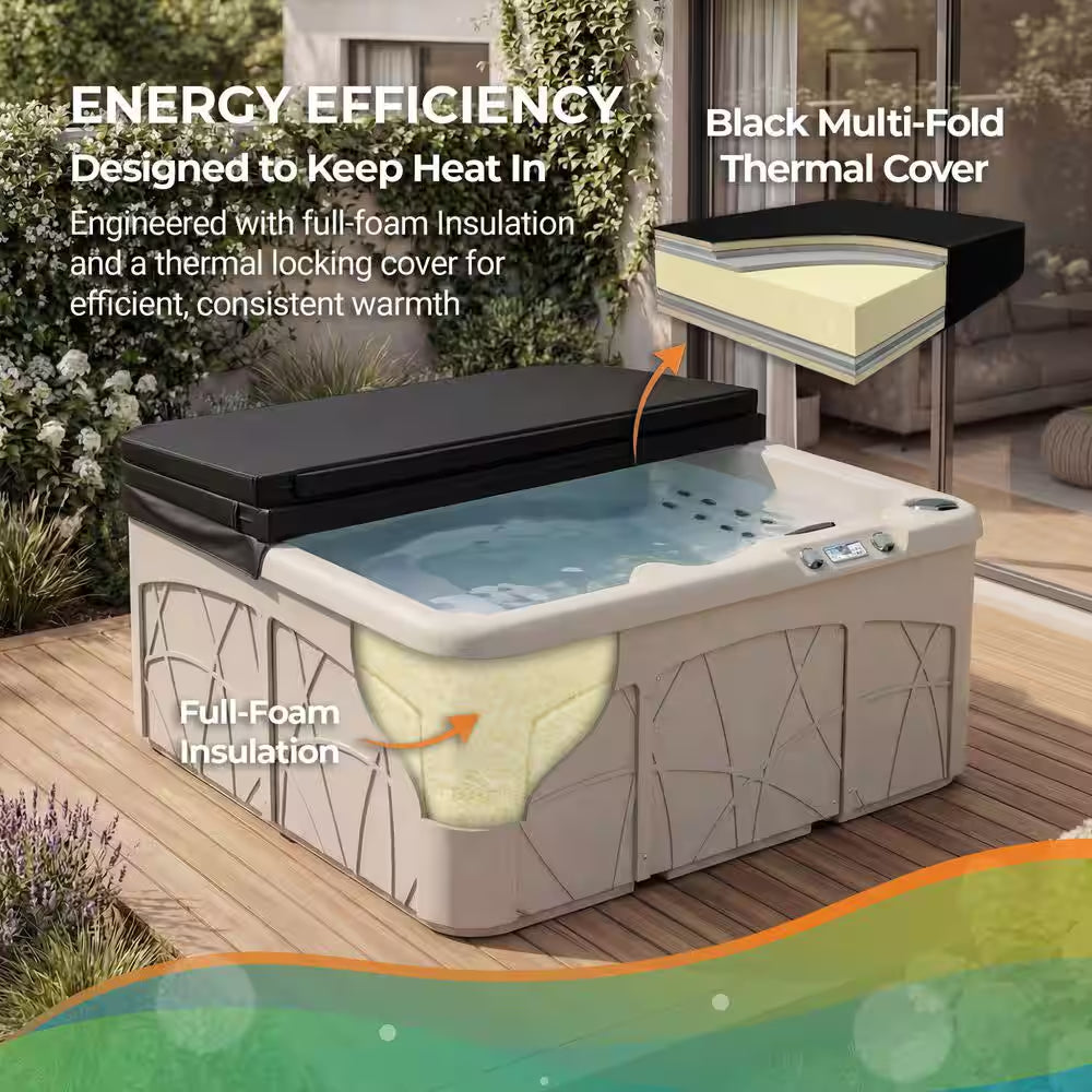 LS350DX 5-Person 28-Jet 110V Plug and Play Spa with Ozonator