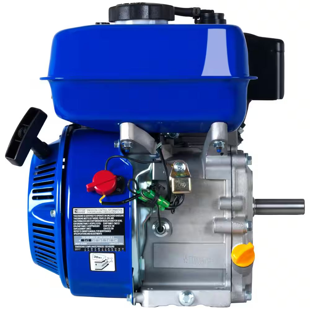 208Cc 3/4 In. Gasoline Multi-Purpose Horizontal Key Shaft Recoil Start Portable Engine 50-State