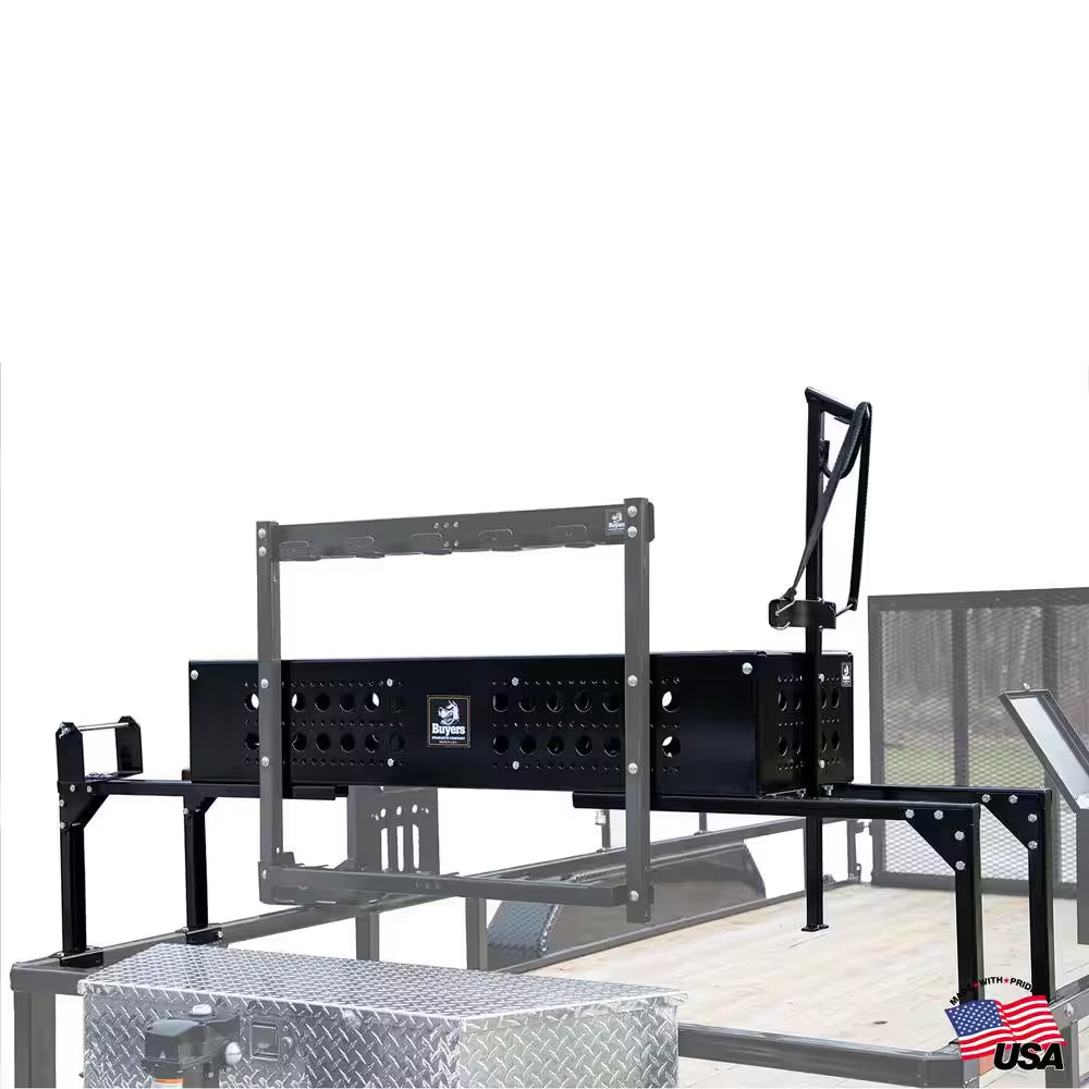 Landscape Trailer Equipment Storage Basket Rack Organizer