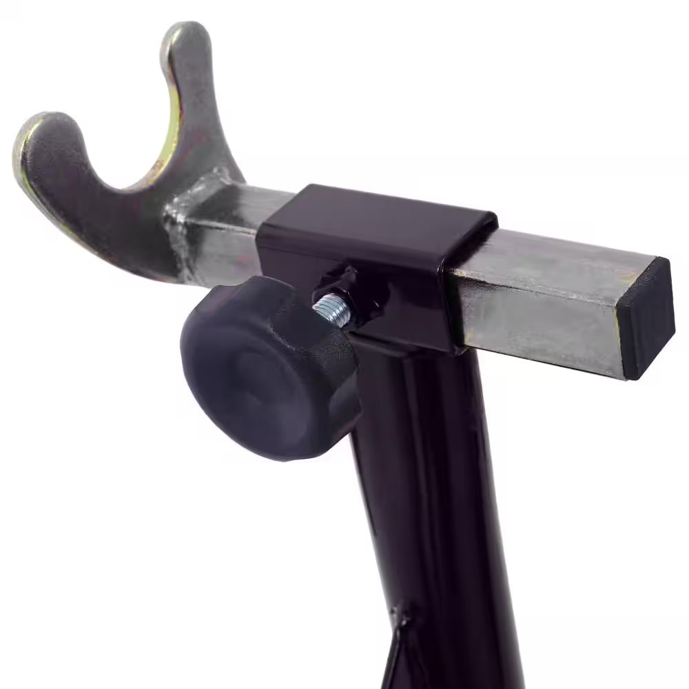 1000 Lbs Black Motorcycle Front & Rear Wheel Lift Stand, Adjustable Paddock Stands for Sport Bike Maintenance