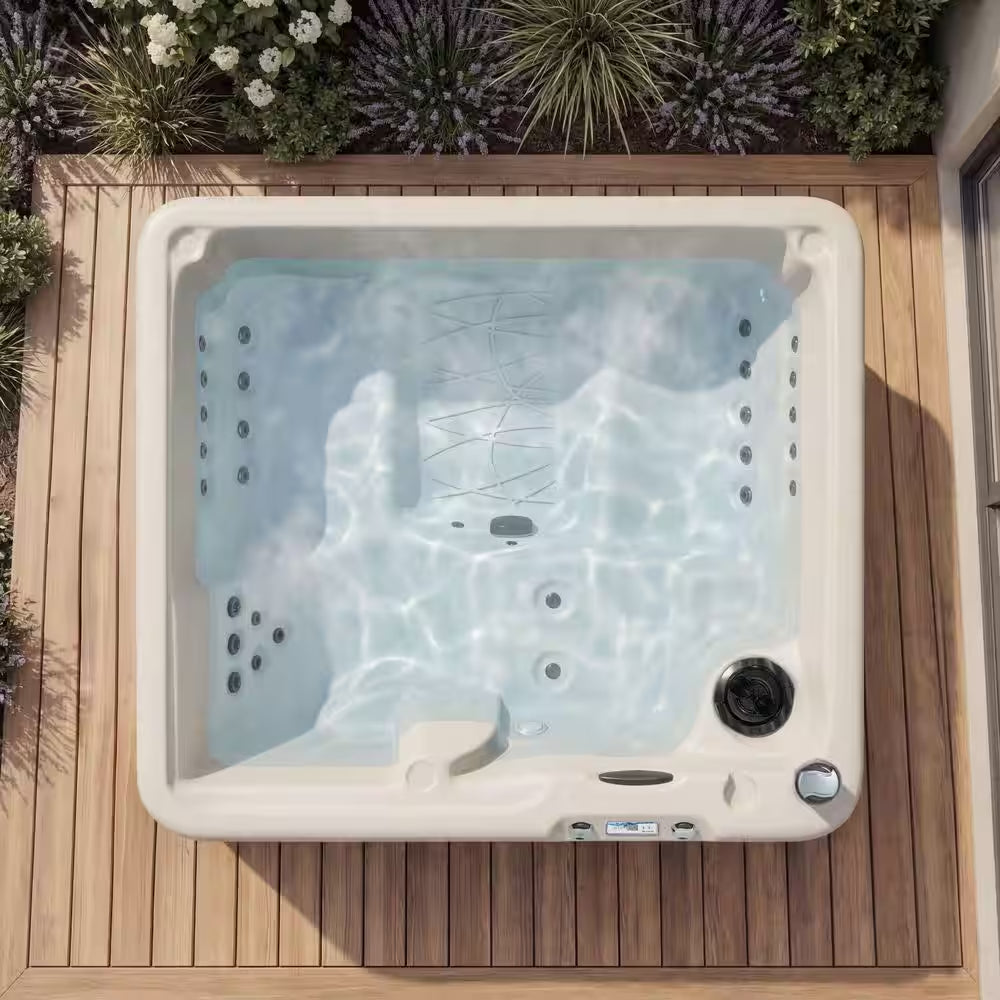 LS350DX 5-Person 28-Jet 110V Plug and Play Spa with Ozonator