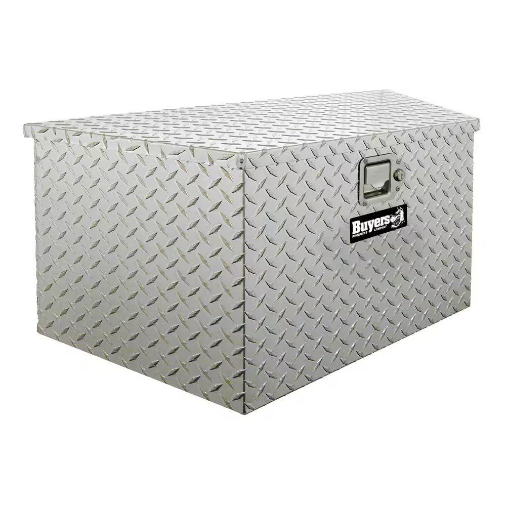 16 In. X 16 In. X 49 In. Gloss Black Steel Trailer Tongue Truck Tool Box