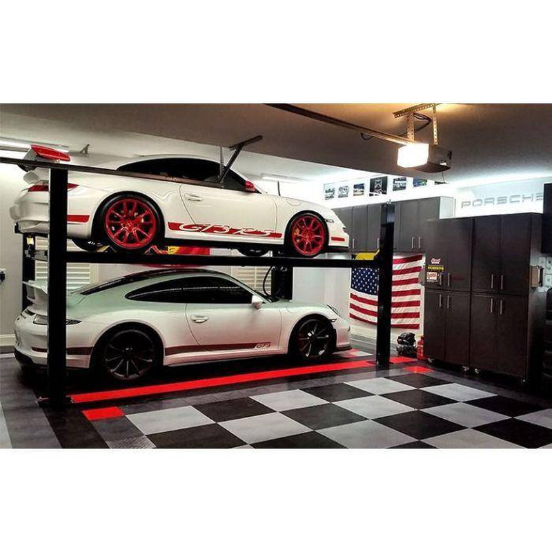HD-9ST 4 Post Car Lift 9000 Lbs. Capacity - Narrow Width with ALI Certification with 220V Power Unit Included