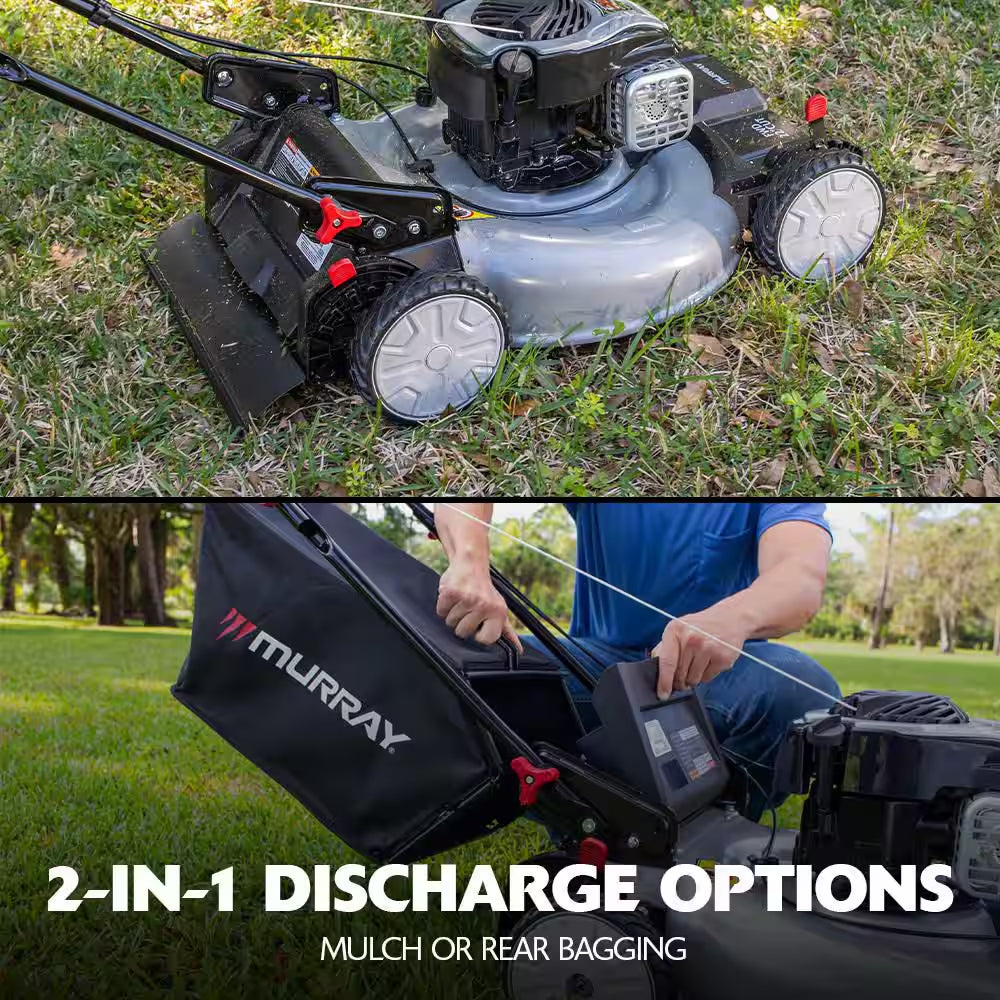 22 In. 140 Cc Briggs & Stratton Walk behind Gas Self-Propelled Lawn Mower with Front Wheel Drive and Bagger
