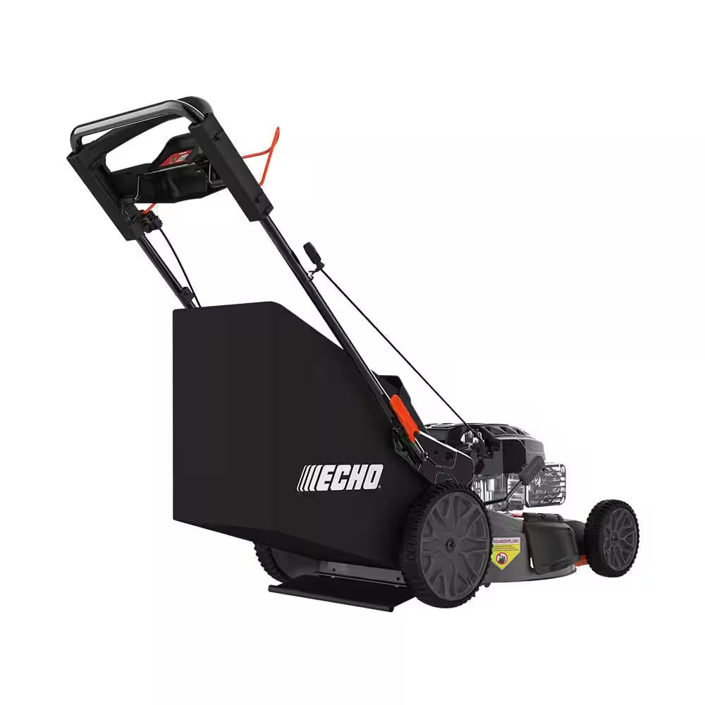 21 In. 190 Cc Briggs and Stratton Gas 3-In-1 Twin Blade RWD Self-Propelled Lawn Mower with Single Lever Deck Adjustment